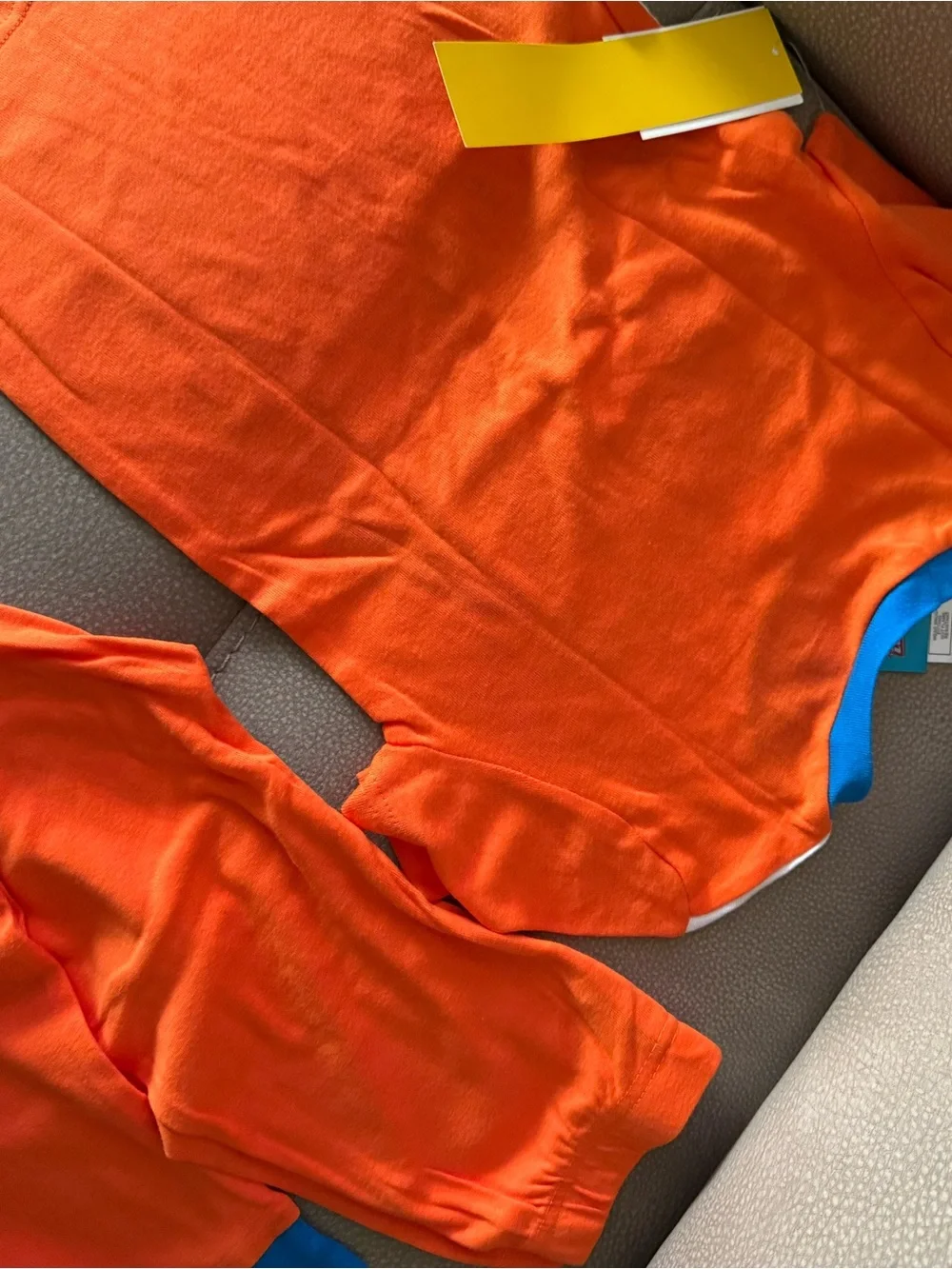 Justice Orange and White DC Superhero Pajama Set